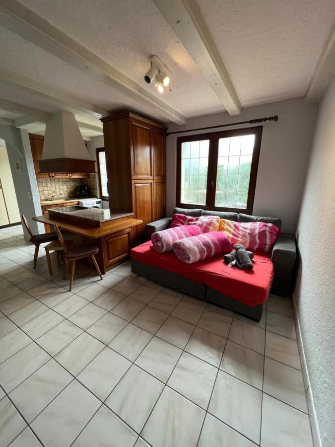 Tiny Apartment With Amazing View, Garden & Terras Schattdorf Extérieur photo